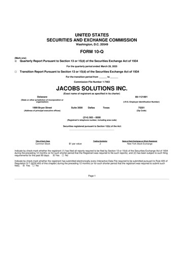 Miniature Jacobs Engineering 10-Q Rapport trimestriel 2025 