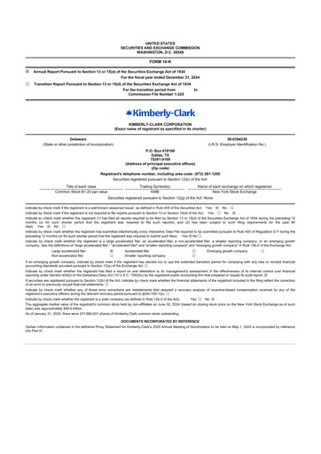 Thumbnail Kimberly-Clark 10-K Annual Report 2024