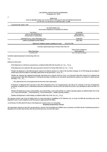 Thumbnail NL Industries 10-K Annual Report 