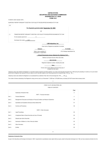 Thumbnail LSB Industries 10-Q Quarterly Report FY 