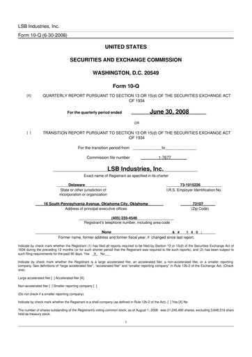 Thumbnail LSB Industries 10-Q Quarterly Report FY 