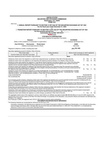 Thumbnail CVS Health 10-K Annual Report 2025