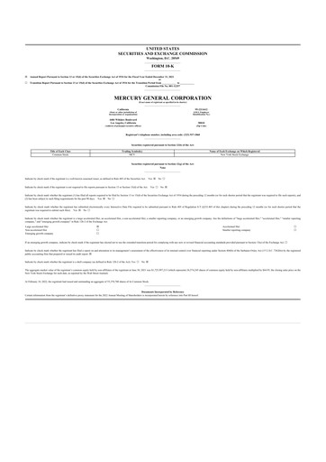 Thumbnail Mercury General
 10-K Annual Report 2021
