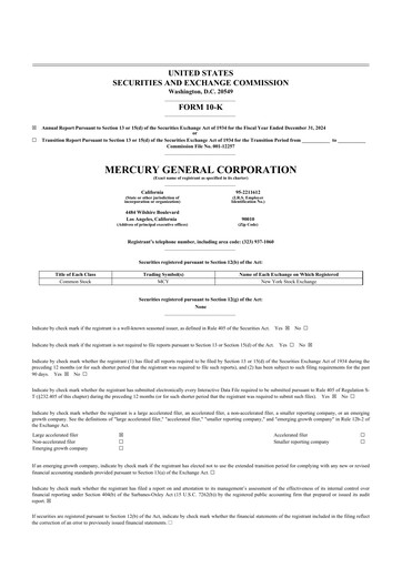 Thumbnail Mercury General
 10-K Annual Report 2024