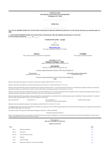 Thumbnail MicroVision 10-K Annual Report 