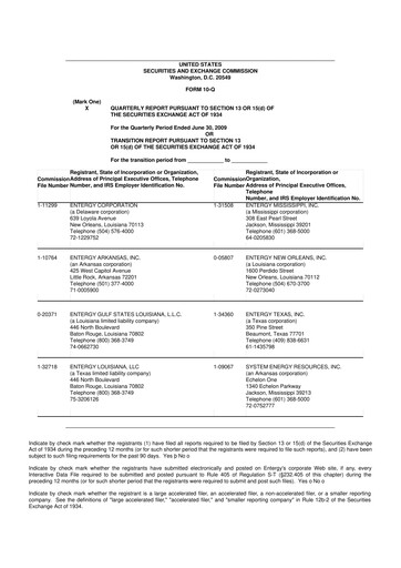 Vorschaubild Entergy 10-Q Quartalsbericht  
