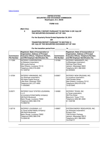 Vorschaubild Entergy 10-Q Quartalsbericht 2014 