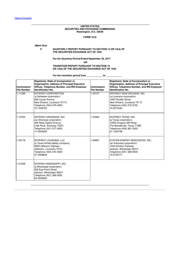 Vorschaubild Entergy 10-Q Quartalsbericht 2017 