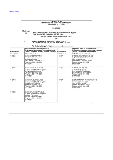 Vorschaubild Entergy 10-Q Quartalsbericht 2025 