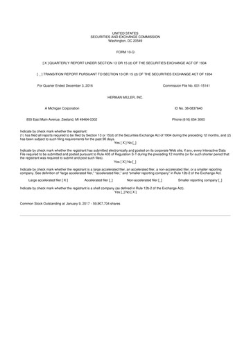 Thumbnail MillerKnoll 10-Q Quarterly Report FY2017 