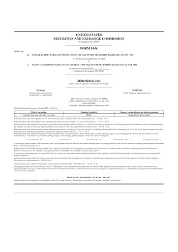 Thumbnail MillerKnoll 10-K Annual Report 2025