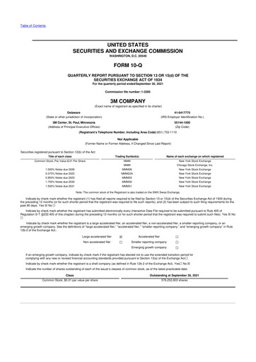 Thumbnail 3M 10-Q Quarterly Report FY2021 