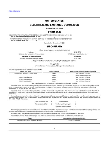 Thumbnail 3M 10-Q Quarterly Report FY2023 
