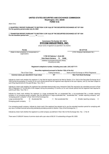 Vorschaubild Dycom Industries 10-Q Quartalsbericht 2021 