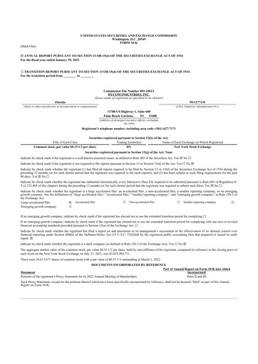 Thumbnail Dycom Industries 10-K Annual Report 2022