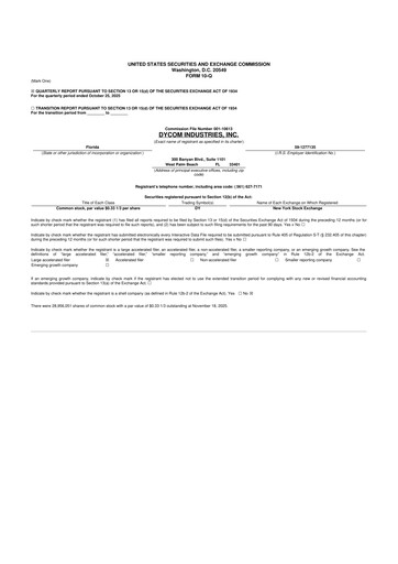 Vorschaubild Dycom Industries 10-Q Quartalsbericht 2026 