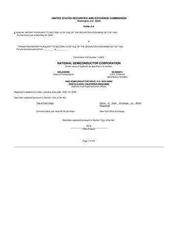 Thumbnail National Semiconductor 10-K Annual Report 