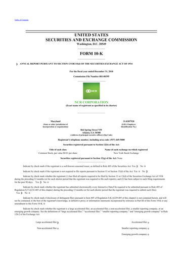 Vorschaubild NCR Voyix Corporation 10-K Jahresbericht 2018