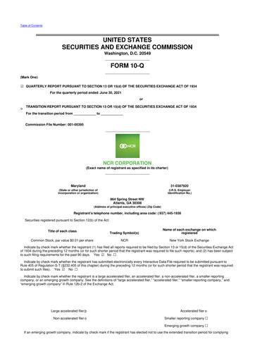 Vorschaubild NCR Voyix Corporation 10-Q Quartalsbericht 2020 