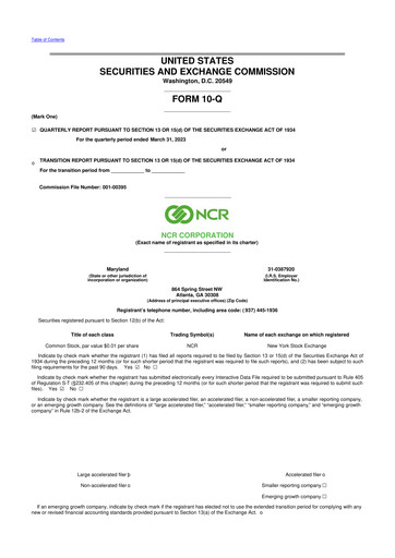 Vorschaubild NCR Voyix Corporation 10-Q Quartalsbericht 2023 