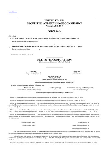 Vorschaubild NCR Voyix Corporation 10-K Jahresbericht 2023