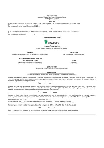 Thumbnail NPK International 10-Q Quarterly Report FY2016 