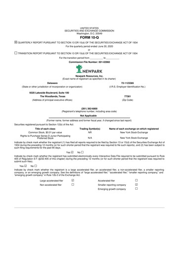 Thumbnail NPK International 10-Q Quarterly Report FY2020 