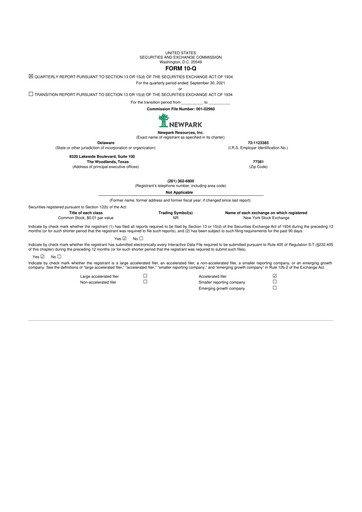 Thumbnail NPK International 10-Q Quarterly Report FY2021 