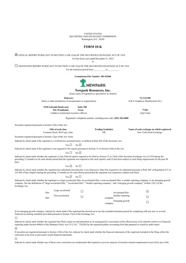 Thumbnail NPK International 10-K Annual Report 2022