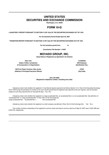 Thumbnail Movado Group 10-Q Quarterly Report FY 