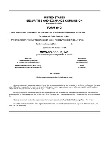 Thumbnail Movado Group 10-Q Quarterly Report FY 