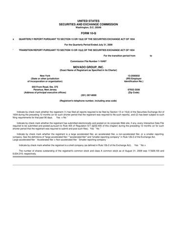 Thumbnail Movado Group 10-Q Quarterly Report FY 