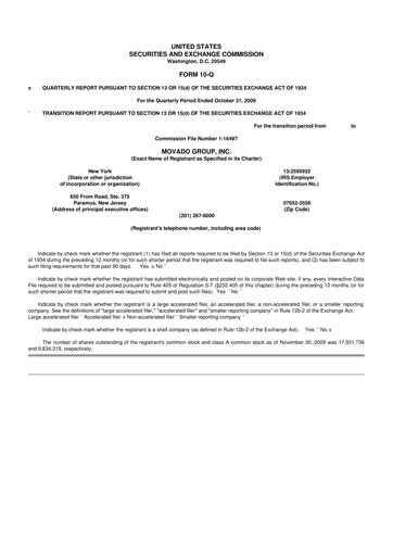 Thumbnail Movado Group 10-Q Quarterly Report FY 