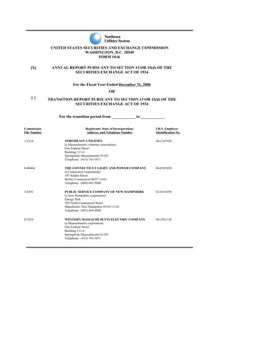 Thumbnail Eversource Energy 10-K Annual Report 