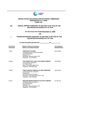 Thumbnail Eversource Energy 10-K Annual Report 