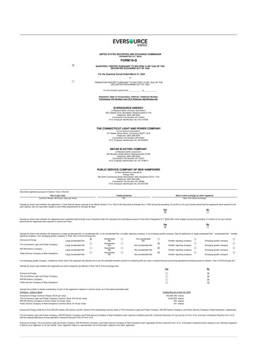 Thumbnail Eversource Energy 10-Q Quarterly Report FY2024 