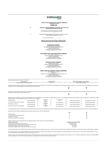 Thumbnail Eversource Energy 10-Q Quarterly Report FY2024 