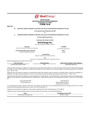 Thumbnail Xcel Energy 10-Q Quarterly Report FY2025 