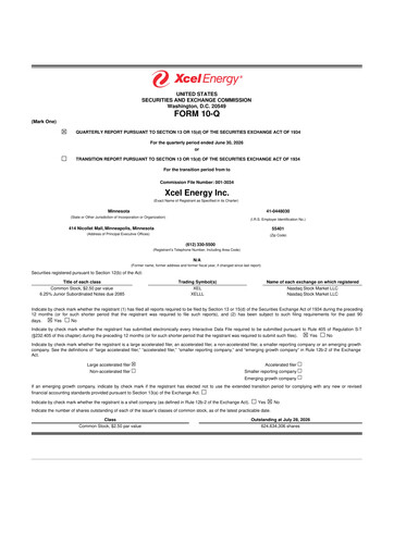 Thumbnail Xcel Energy 10-Q Quarterly Report FY2026 