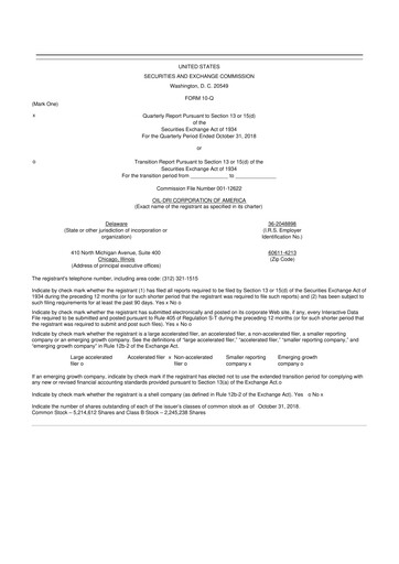 Thumbnail Oil-Dri Corporation Of America
 10-Q Quarterly Report FY2019 