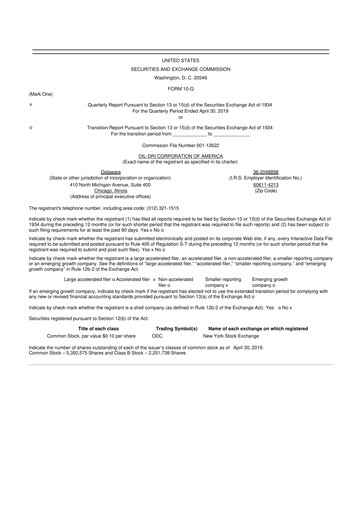 Thumbnail Oil-Dri Corporation Of America
 10-Q Quarterly Report FY2019 