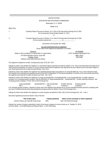 Thumbnail Oil-Dri Corporation Of America
 10-Q Quarterly Report FY2020 