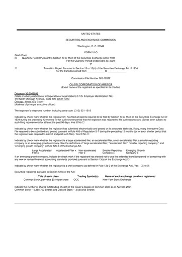 Thumbnail Oil-Dri Corporation Of America
 10-Q Quarterly Report FY2021 