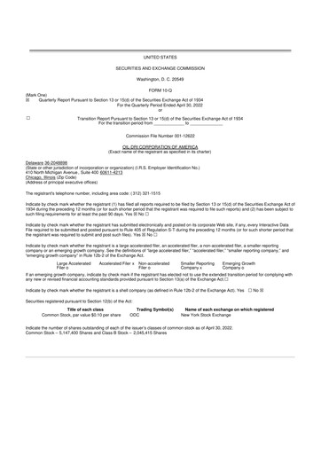 Thumbnail Oil-Dri Corporation Of America
 10-Q Quarterly Report FY2022 