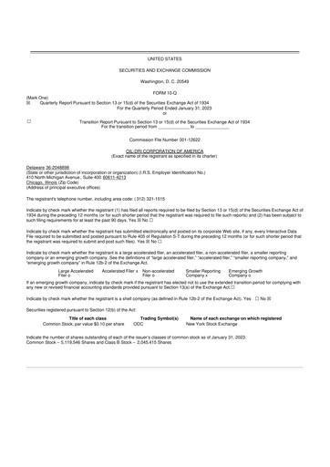 Thumbnail Oil-Dri Corporation Of America
 10-Q Quarterly Report FY2023 