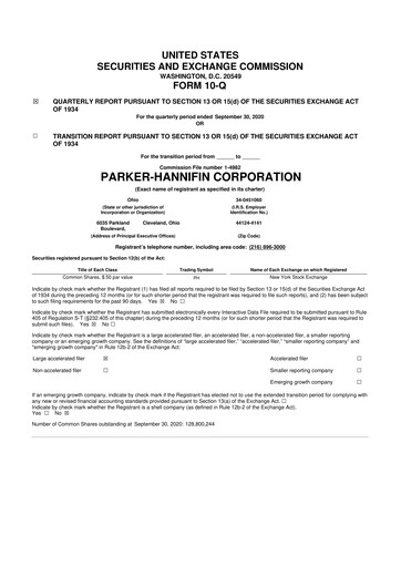 Thumbnail Parker-Hannifin
 10-Q Quarterly Report FY2021 