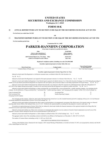 Thumbnail Parker-Hannifin
 10-K Annual Report 2023