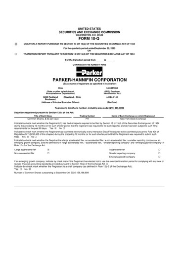 Thumbnail Parker-Hannifin
 10-Q Quarterly Report FY2026 