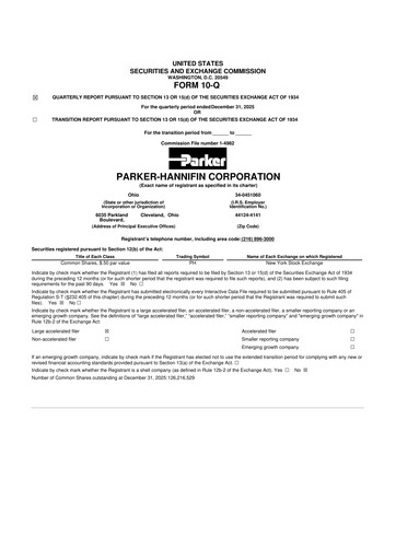 Thumbnail Parker-Hannifin
 10-Q Quarterly Report FY2026 