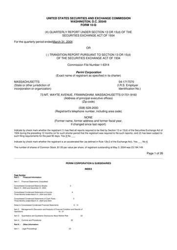 Miniature Tutor Perini Corporation
 10-Q Rapport trimestriel  